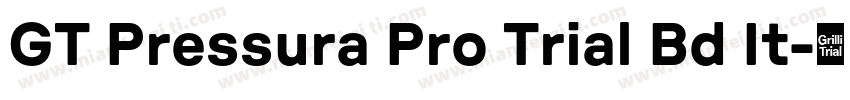 GT Pressura Pro Trial Bd It字体转换